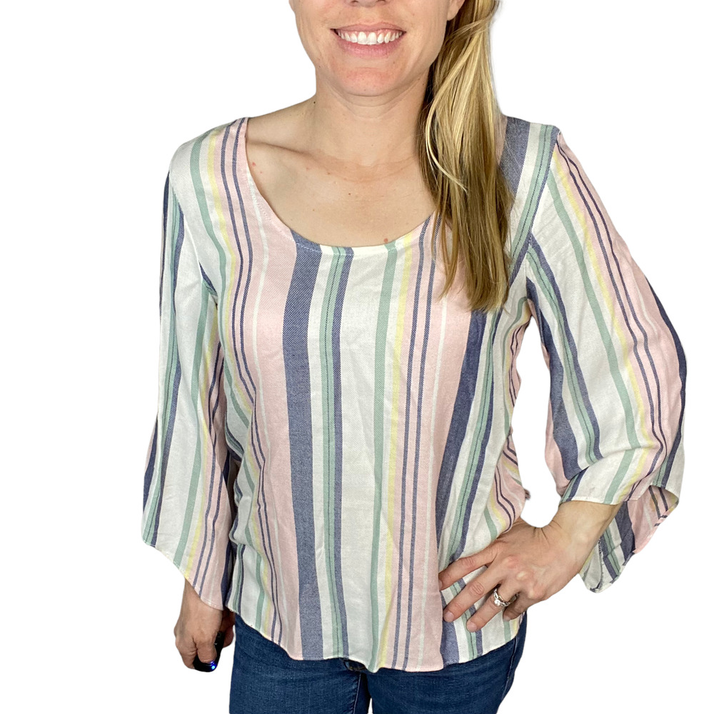 Supply & Demand Crawford Striped Top Size Small - Picture 4 of 9